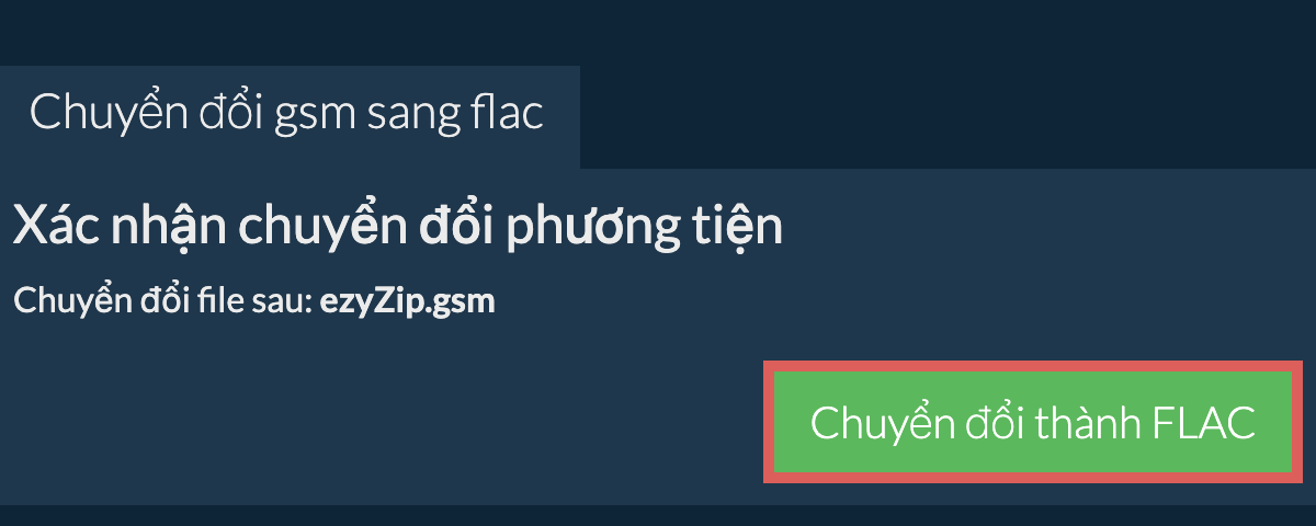 Chuyển đổi thành FLAC