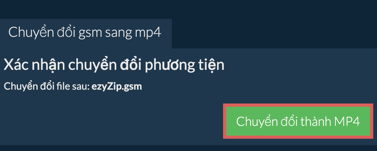 Chuyển đổi thành MP4