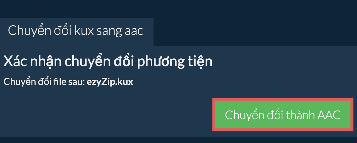 Chuyển đổi thành AAC