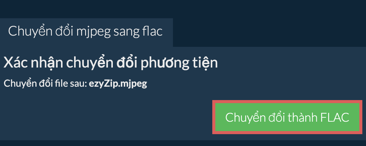 Chuyển đổi thành FLAC