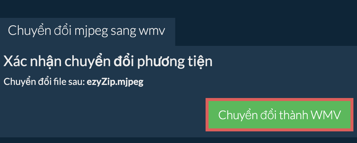 Chuyển đổi thành WMV