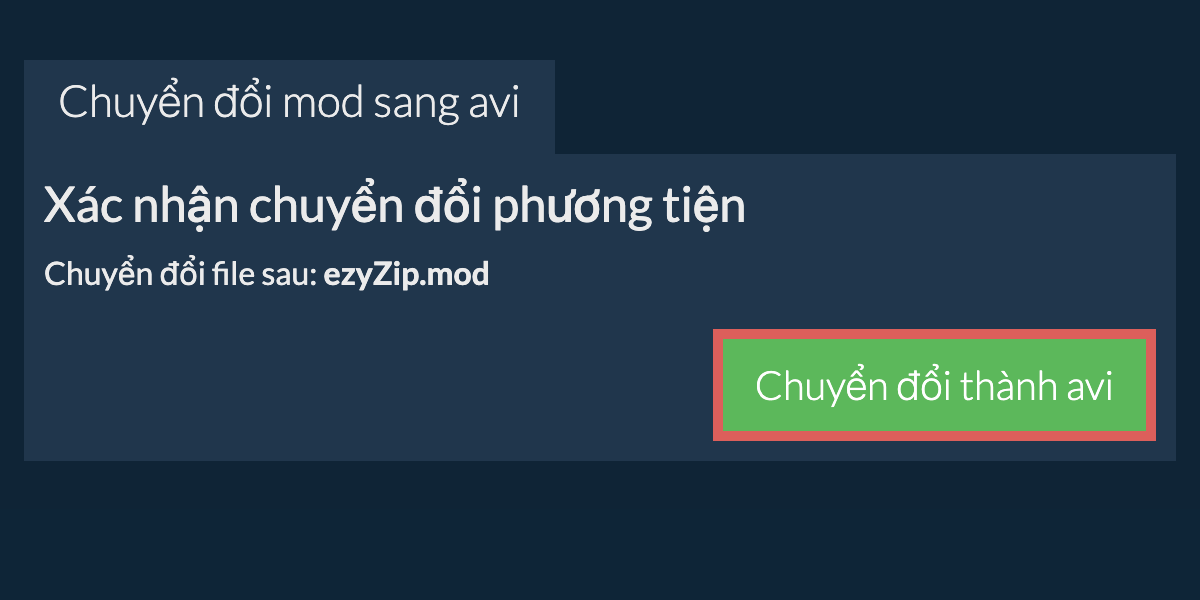 Chuyển đổi thành AVI