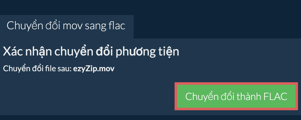 Chuyển đổi thành FLAC