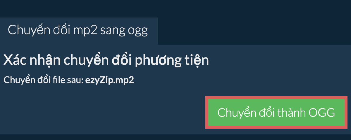 Chuyển đổi thành OGG