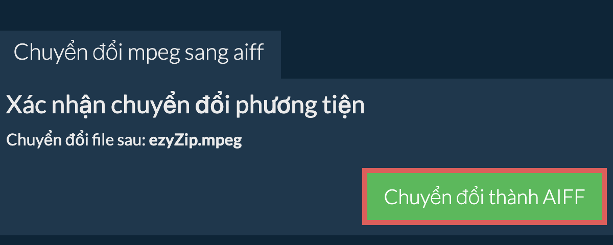 Chuyển đổi thành AIFF