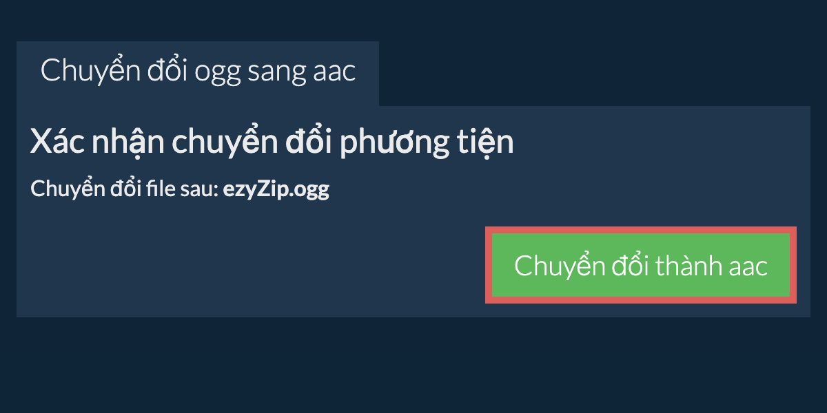 Chuyển đổi thành AAC