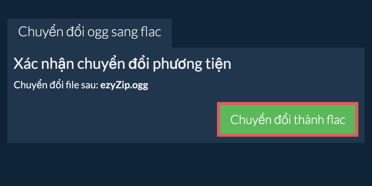 Chuyển đổi thành FLAC