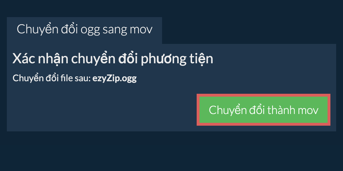 Chuyển đổi thành MOV