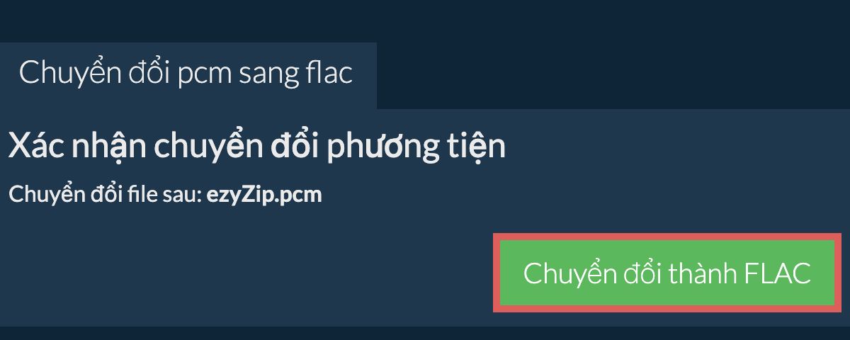 Chuyển đổi thành FLAC