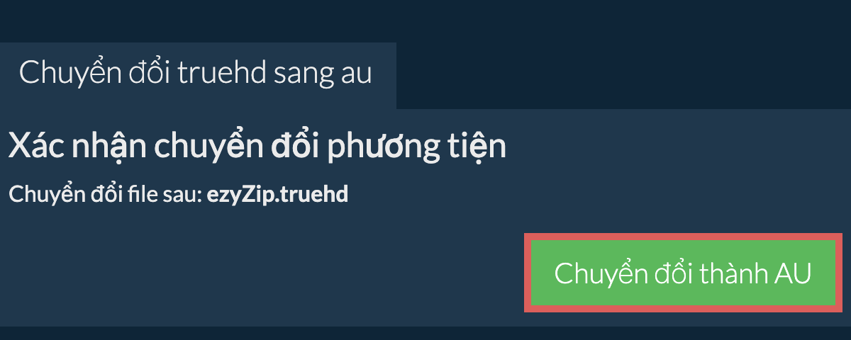 Chuyển đổi thành AU