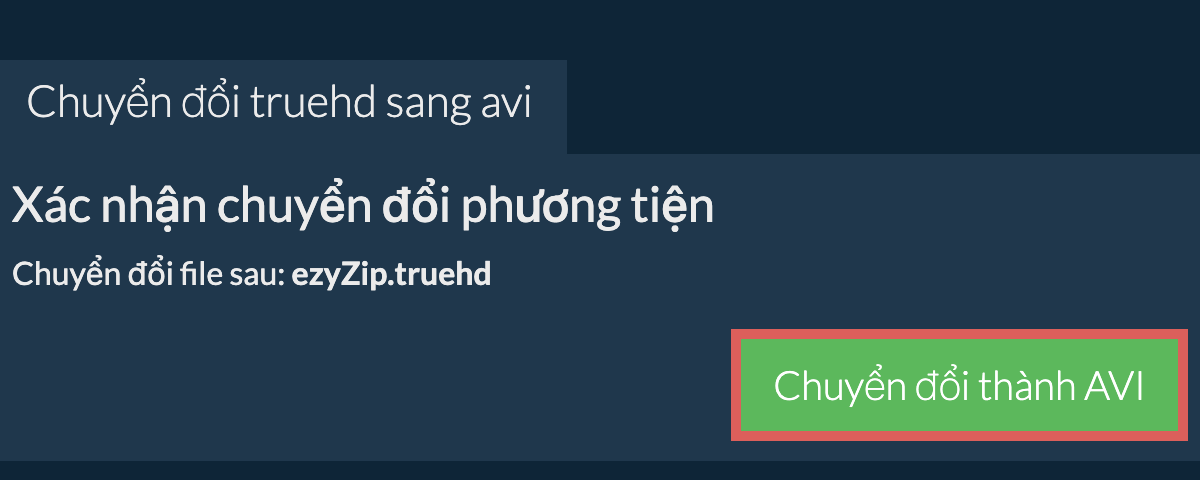 Chuyển đổi thành AVI