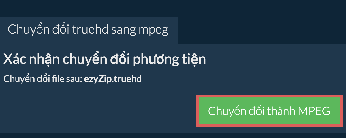 Chuyển đổi thành MPEG