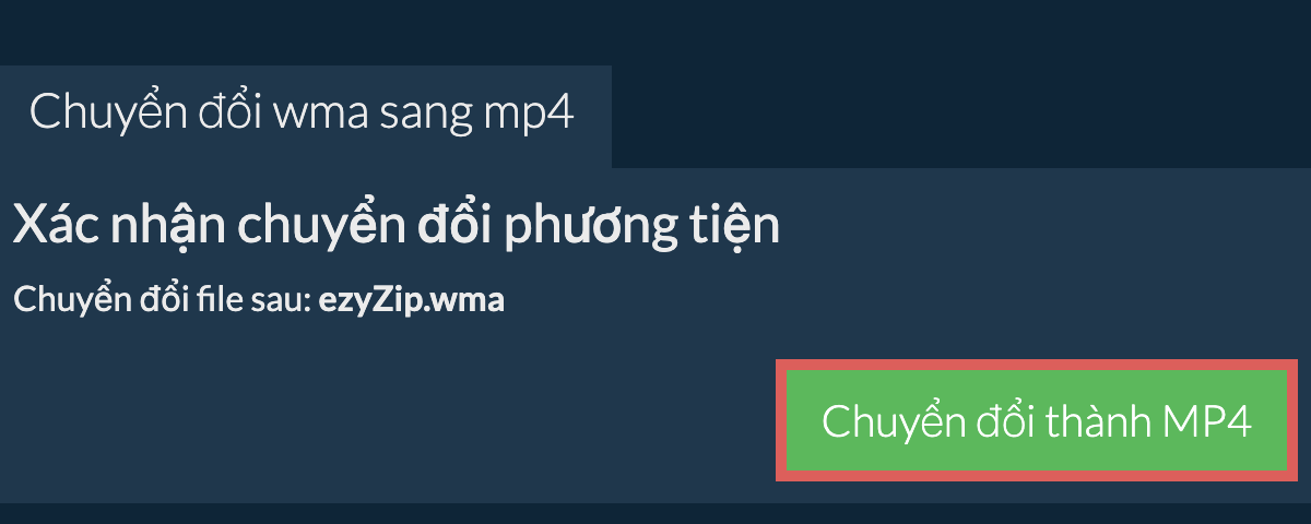 Chuyển đổi thành MP4