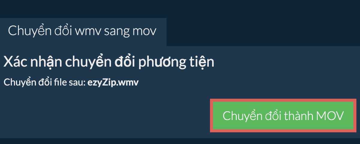 Chuyển đổi thành MOV