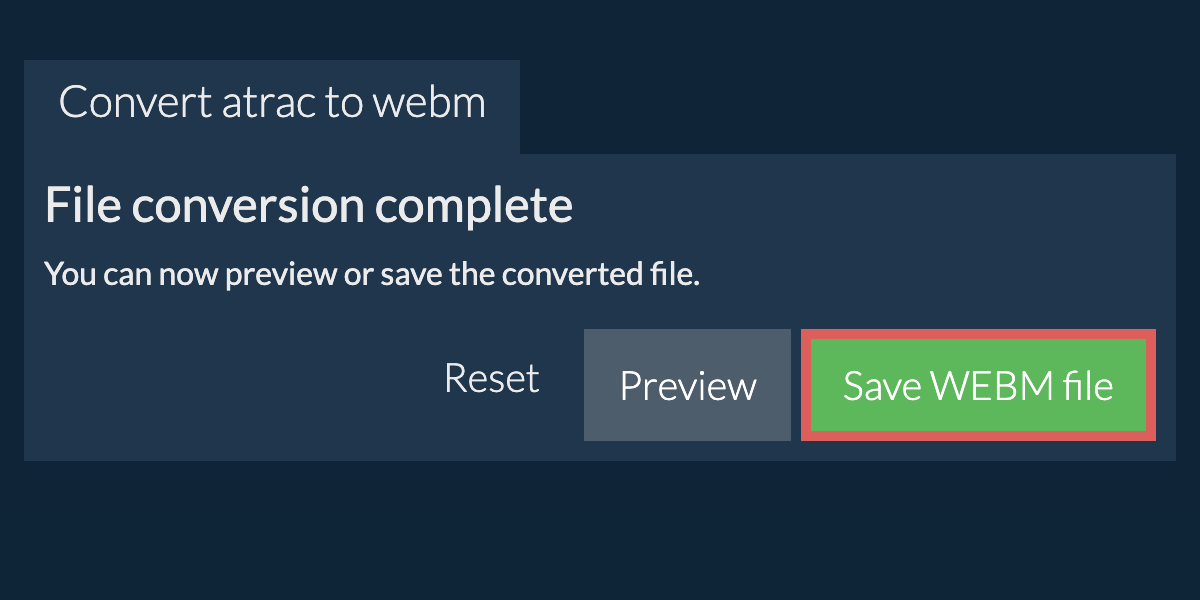 Convert to WEBM