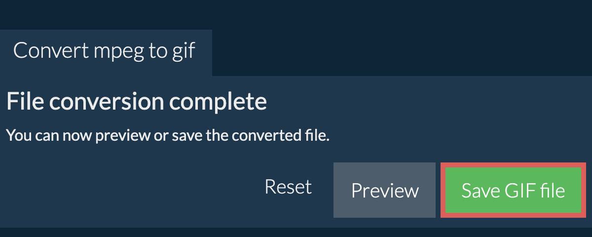 Convert to GIF