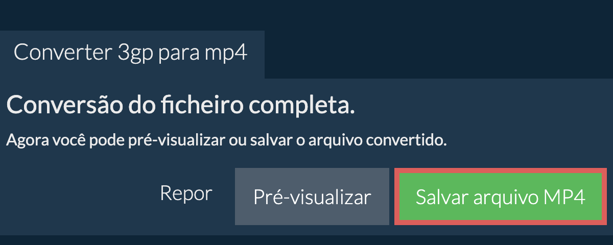 Converter em MP4