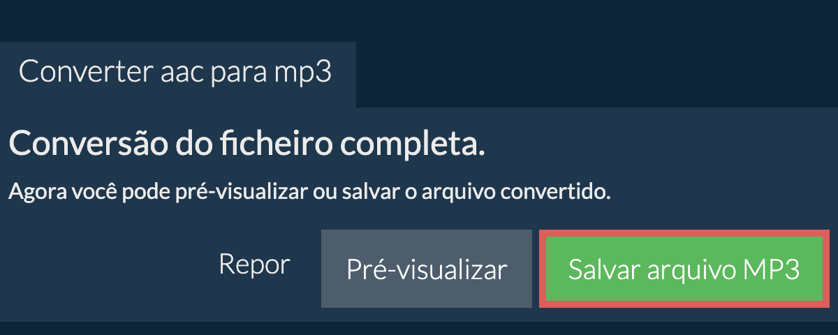 Converter em MP3