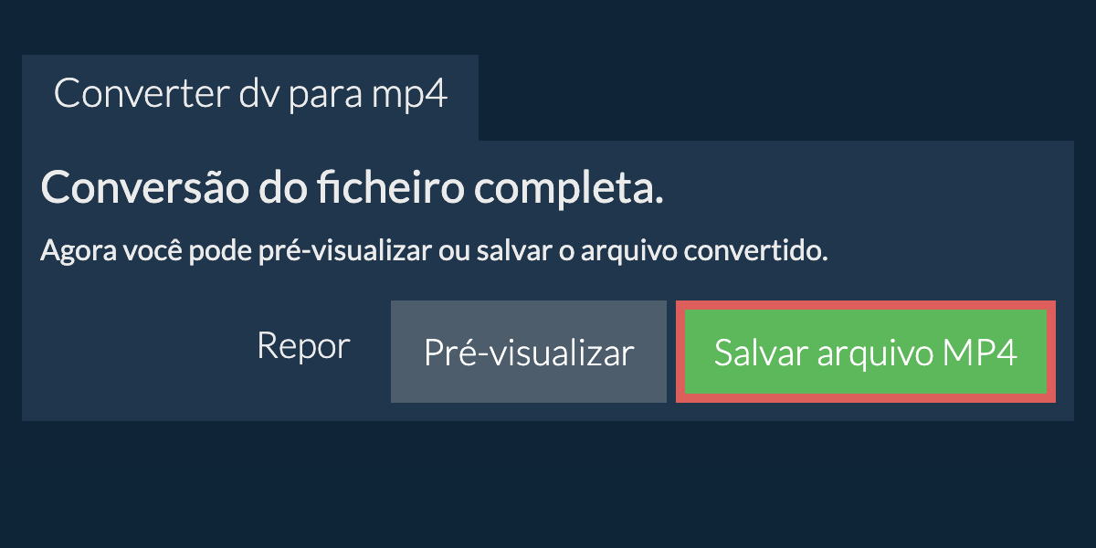 Converter em MP4