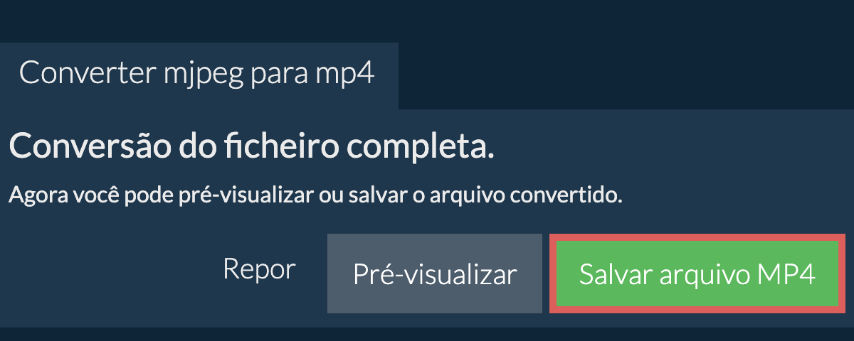 Converter em MP4