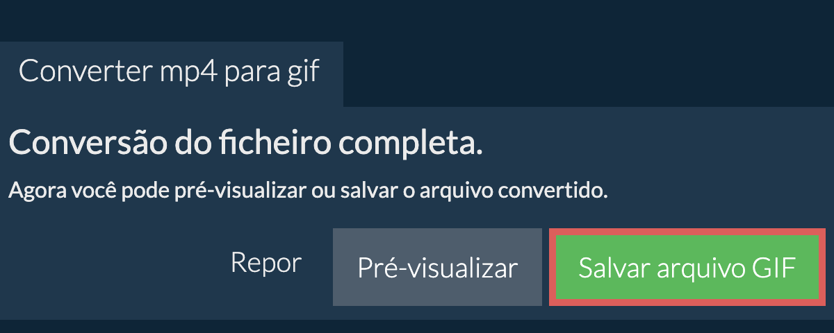 Conversor de MP4 para GIF Online: Converta MP4 para GIF em