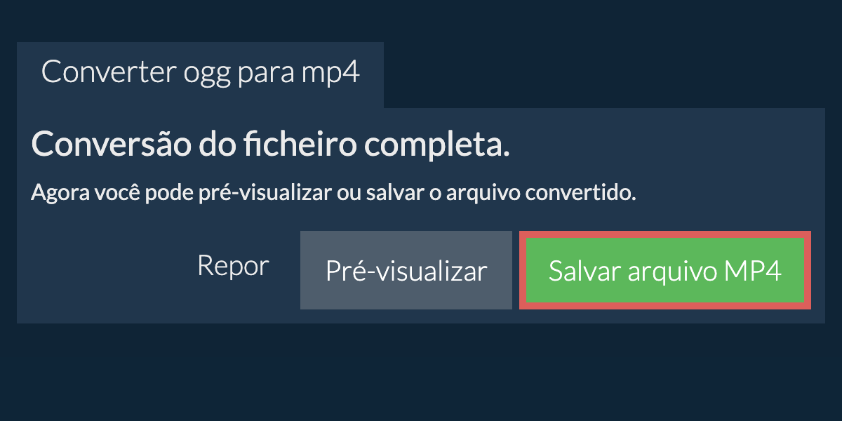 Converter em MP4