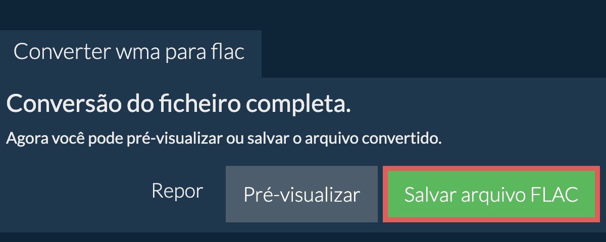 Converter em FLAC