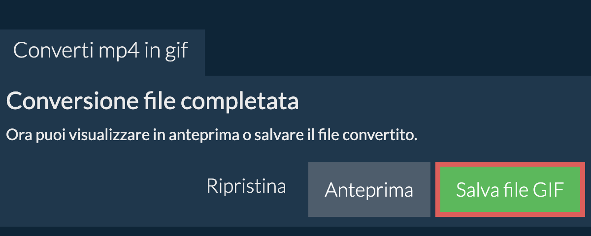 Converti in GIF