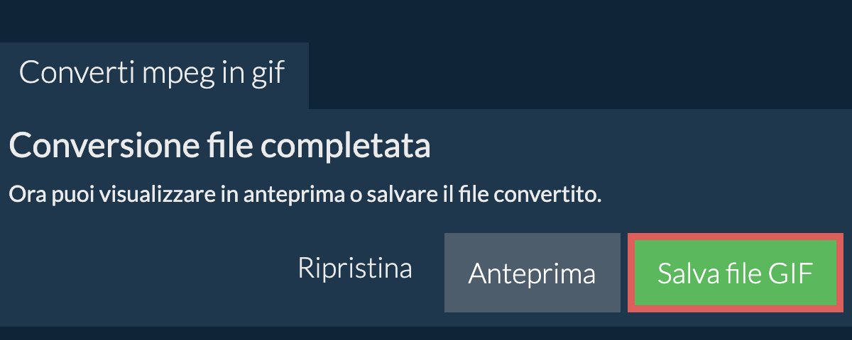 Converti in GIF