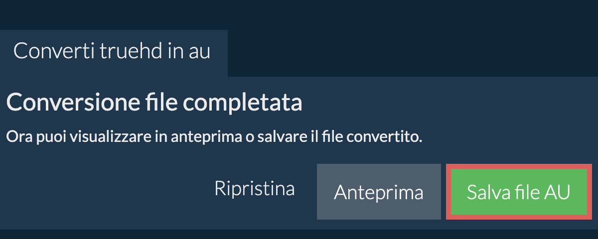 Converti in AU