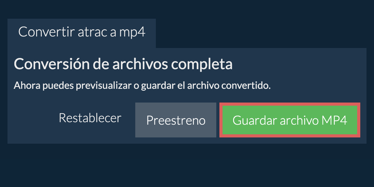 Convertir a MP4