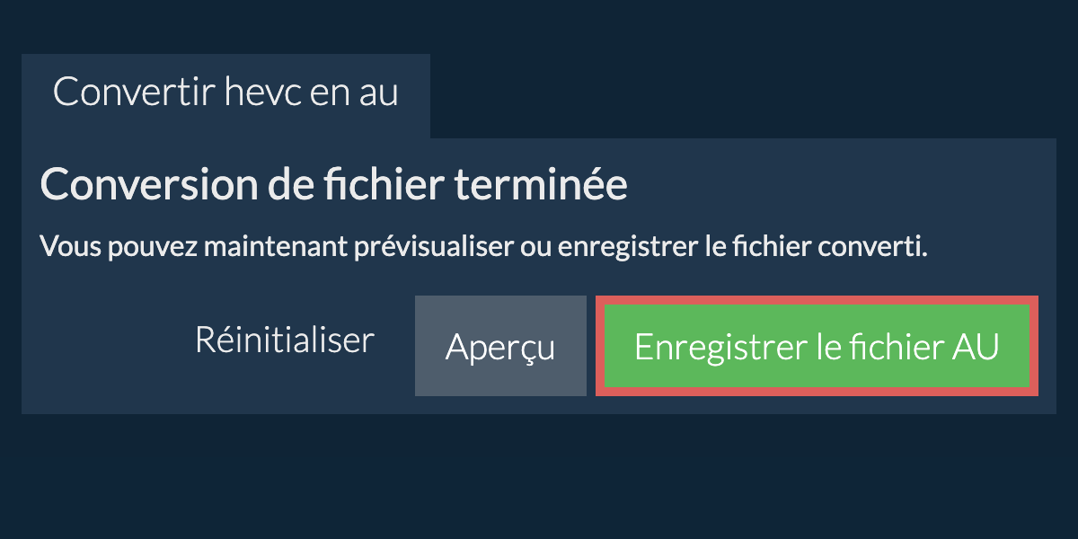 Convertir en AU