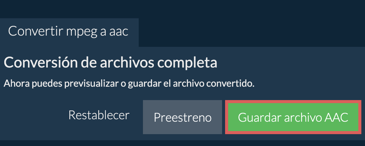 Convertir a AAC
