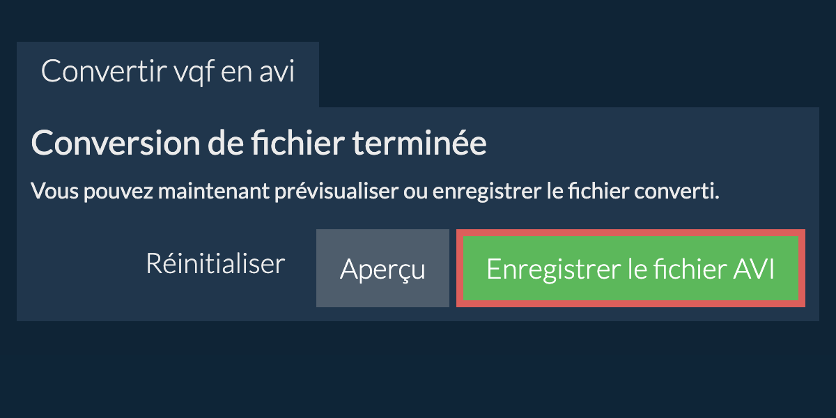 Convertir en AVI