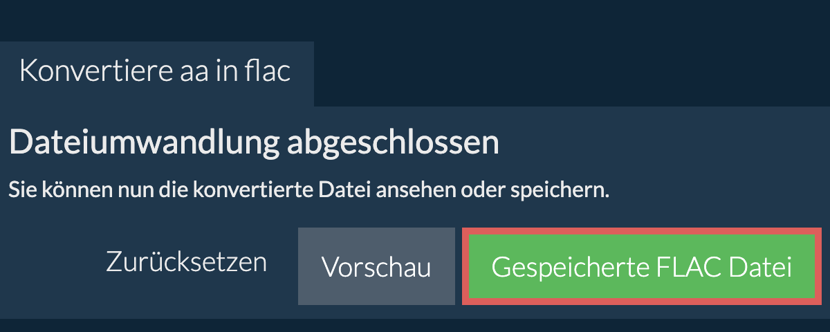 In FLAC konvertieren