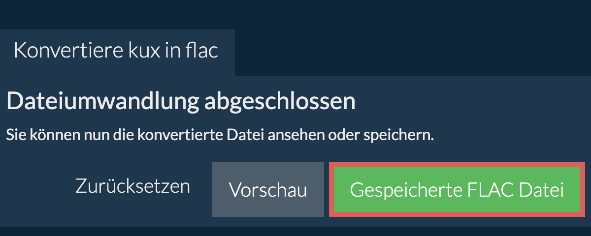 In FLAC konvertieren