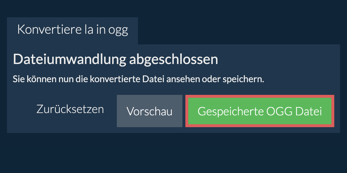 In OGG konvertieren