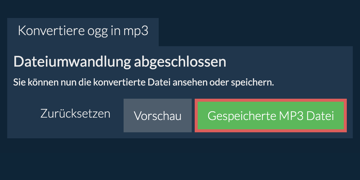In MP3 konvertieren