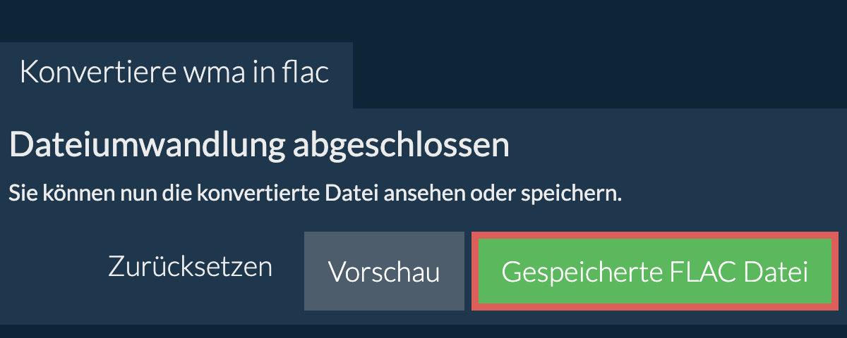 In FLAC konvertieren