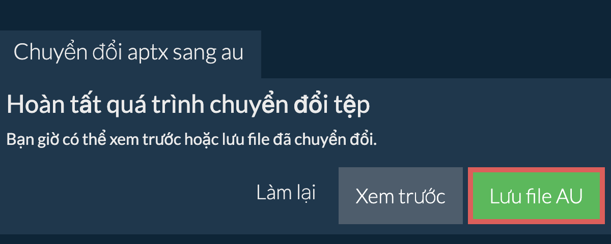 Chuyển đổi thành AU