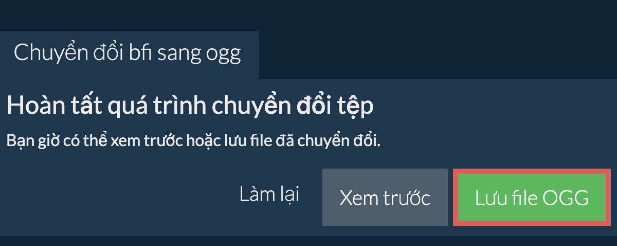 Chuyển đổi thành OGG