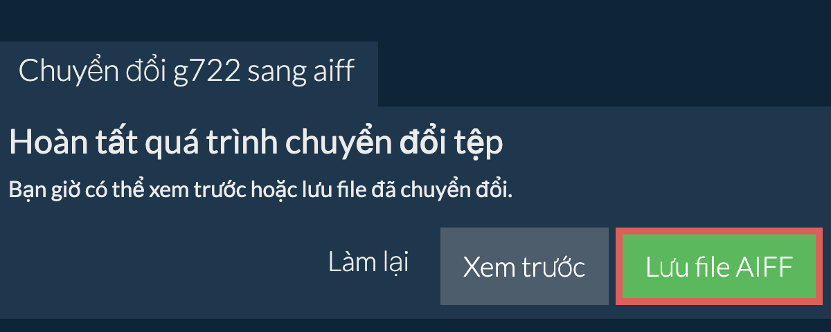 Chuyển đổi thành AIFF