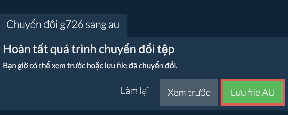 Chuyển đổi thành AU