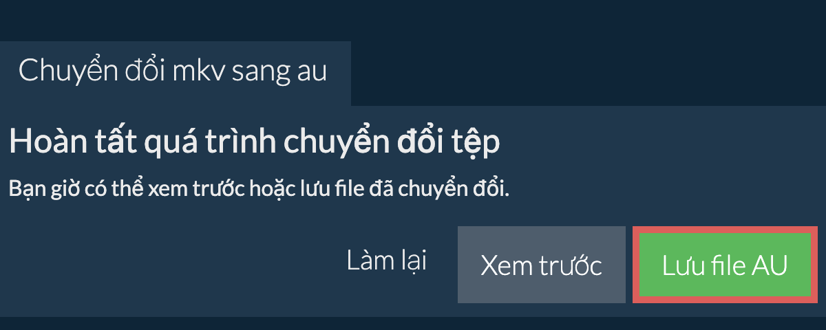 Chuyển đổi thành AU