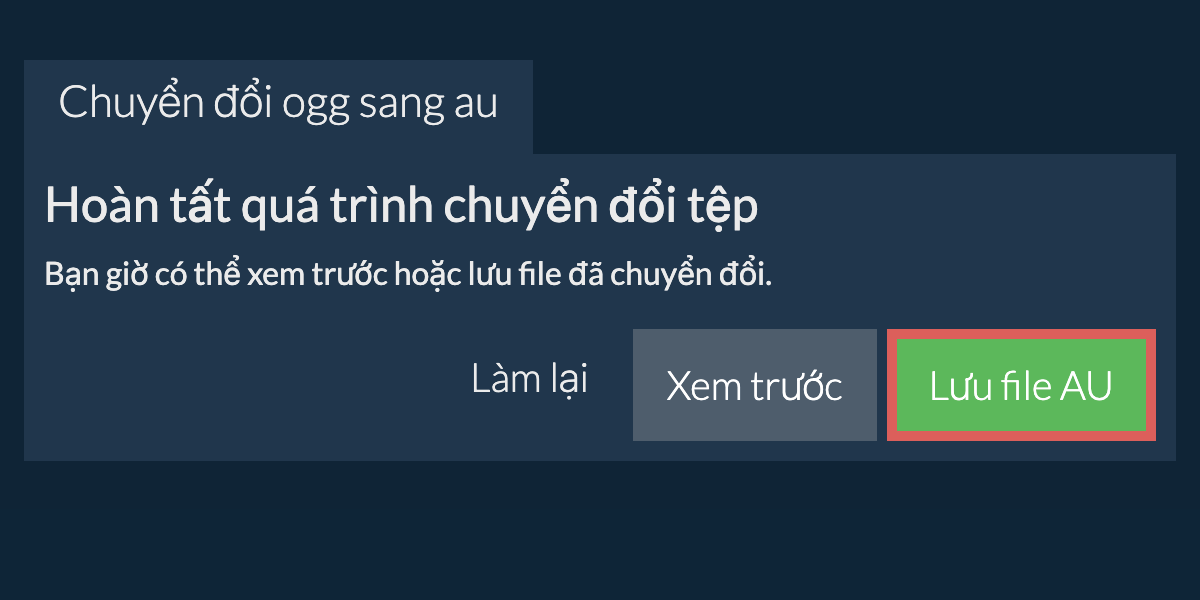 Chuyển đổi thành AU