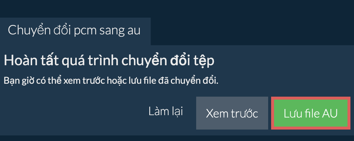 Chuyển đổi thành AU