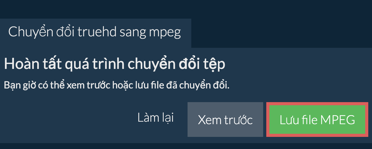 Chuyển đổi thành MPEG