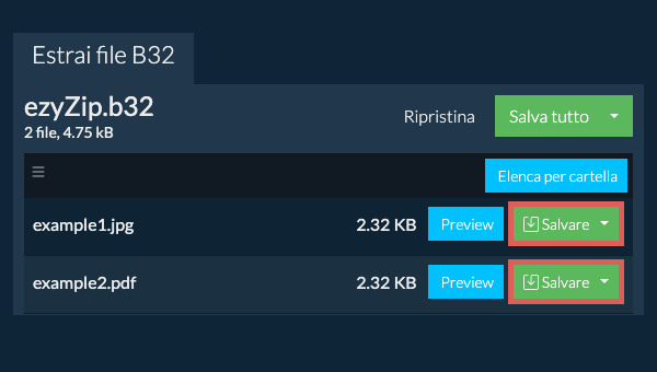 Fare clic qui per salvare il file
