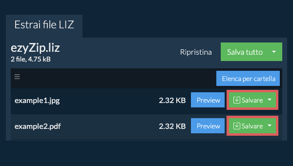 Fare clic qui per salvare il file Fare clic qui per salvare il file