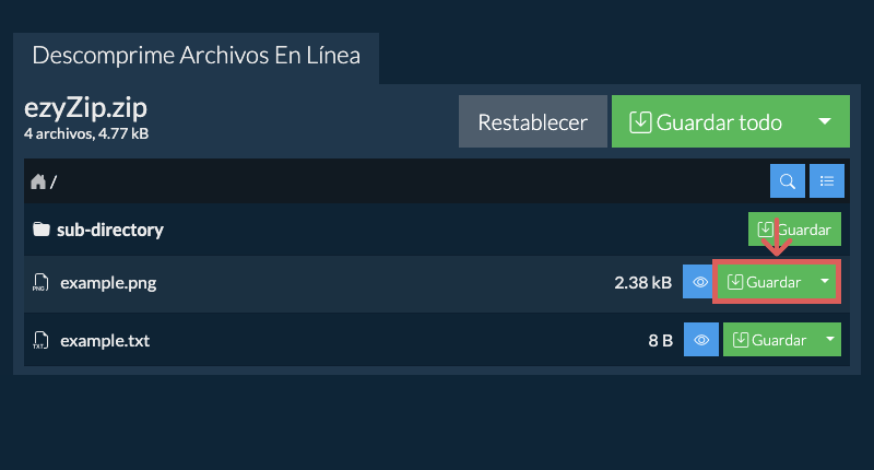 Clic aquí para guardar el archivo Clic aquí para guardar el archivo